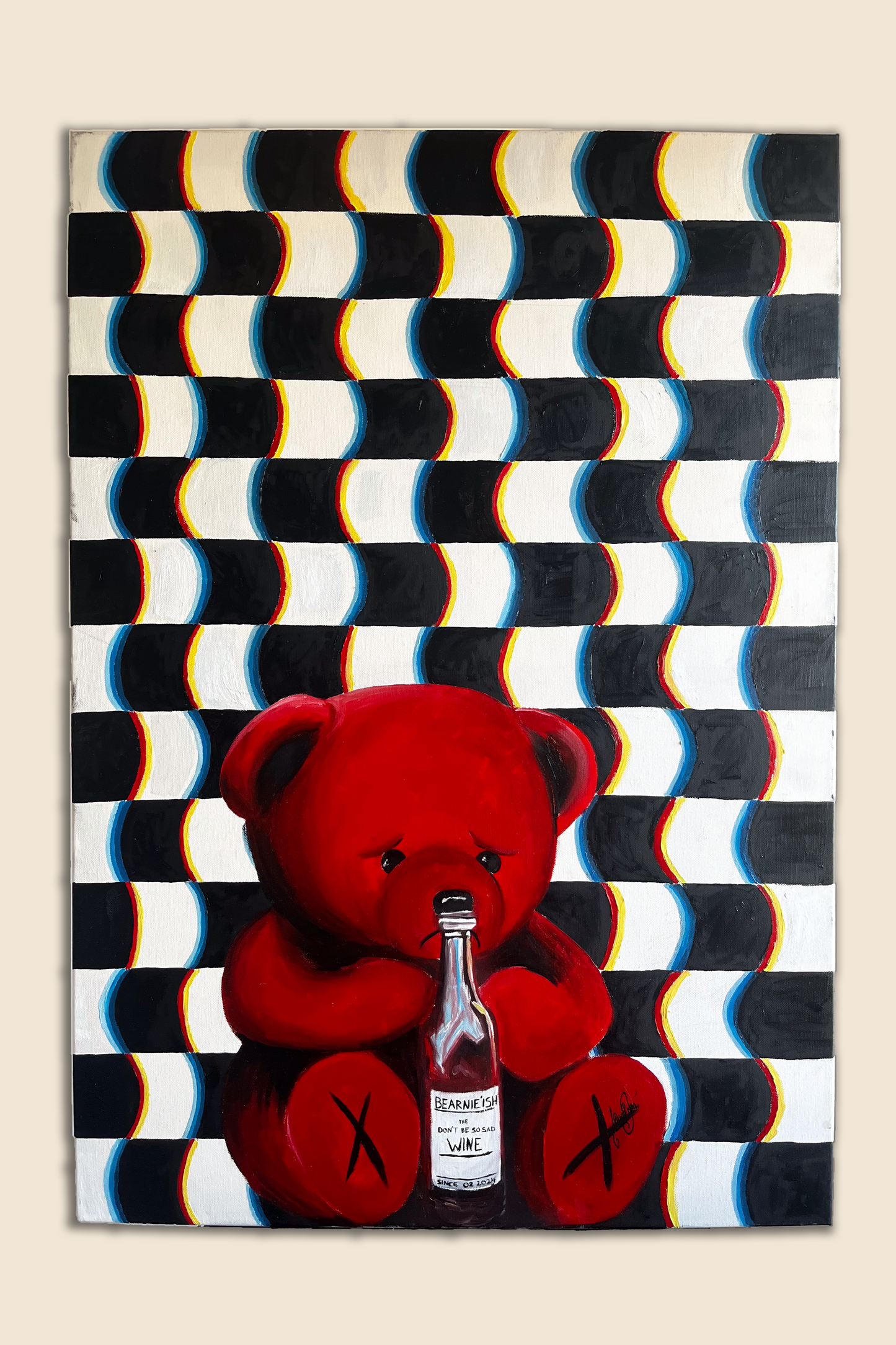 Ölgemälde "wasted bernie" 100x70cm